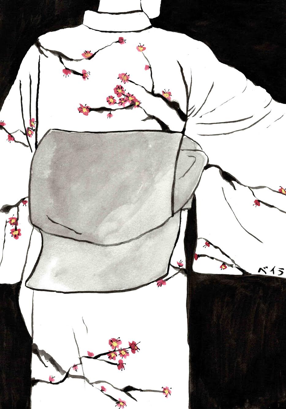 Andrea Kamens storyteller - Kimono Illustration